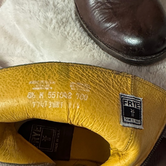 Frye Dark Brown Leather Boots - Picture 2 of 6